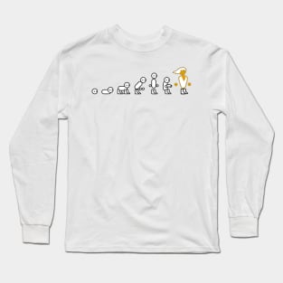 Evolution Of Man To Robot - PC gaming Long Sleeve T-Shirt